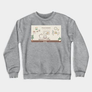 Teachers Keep Learning Crewneck Sweatshirt